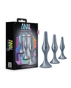 Blush Anal Adventures Matrix Genesis Plug Kit - Silver