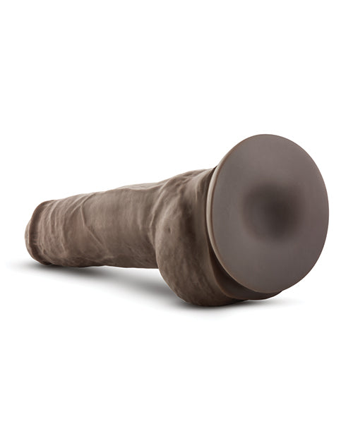 Blush Au Natural 10" Big Boy Realistic Dildo w/Balls - Chocolate