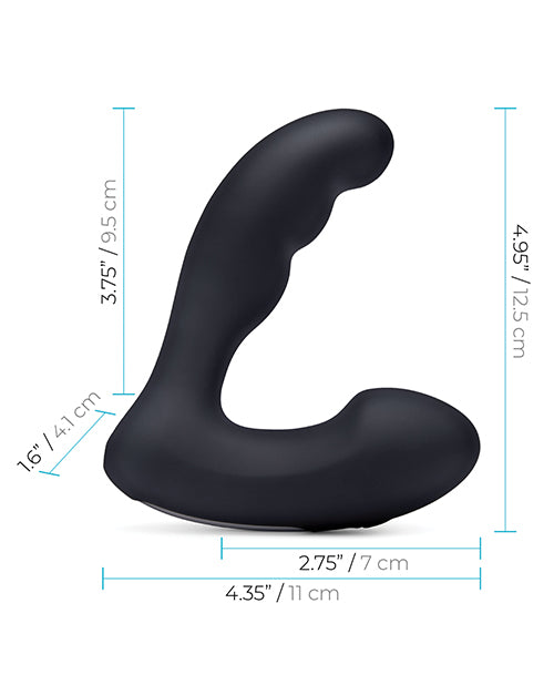 Blue Line Vibrating Prostate Prober w/Remote - Black