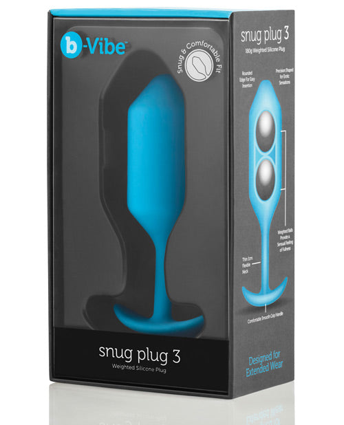 B-vibe Weighted Snug Plug 3 - 180 G