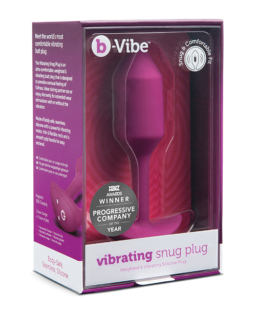 B-vibe Vibrating Weighted Snug Plug X