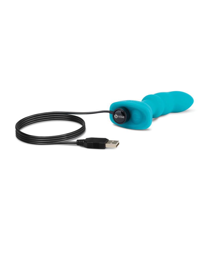 B-Vibe Remote Control Rimming P-Spot Plug - Blue