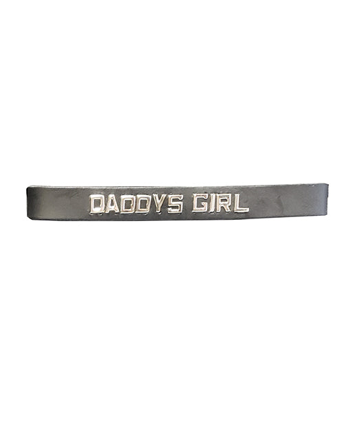 Spartacus DADDYS GIRL Leather Collar - Black