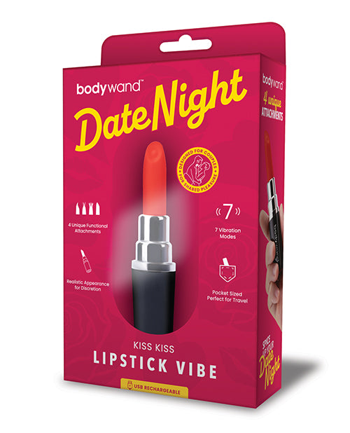 Bodywand Date Night Kiss Kiss Lipstick Vibe - Black/Red