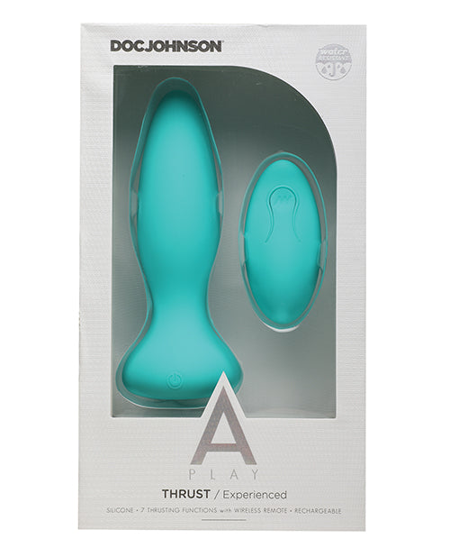 A Play Thrust Experienced Rechargeable Silicone Anal Plug W/remote