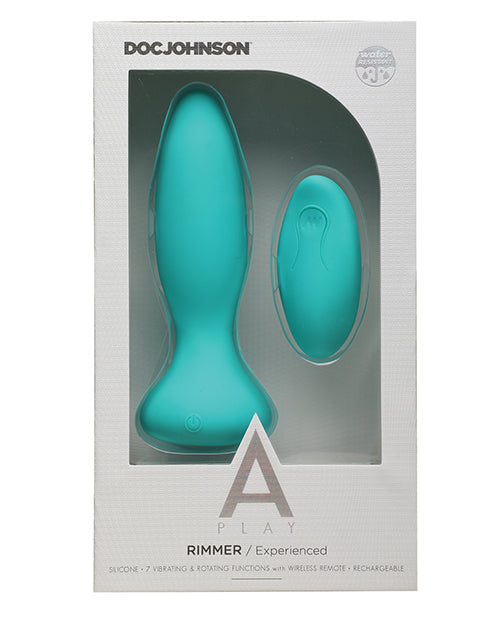 A Play Rimmer Experienced Rechargeable Silicone Anal Plug W/remote