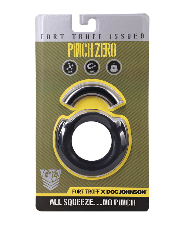 Fort Troff Pinch Zero Cock Ring - Black