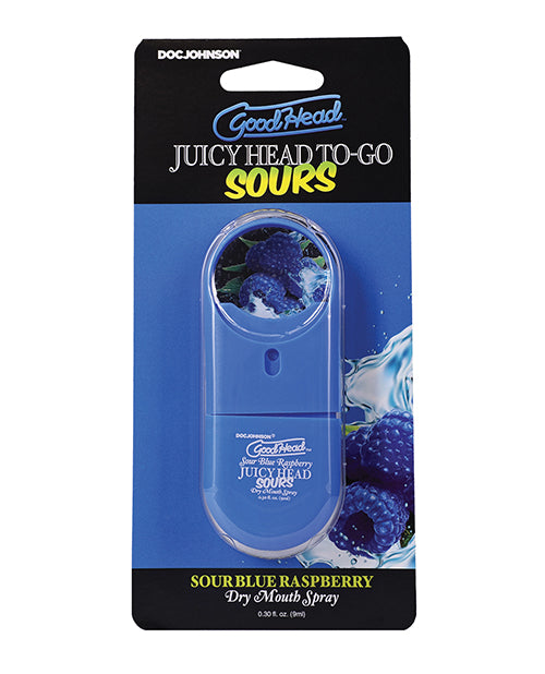 GoodHead Juicy Head Dry Mouth Spray To-Go - .30 oz Sour Blue Raspberry