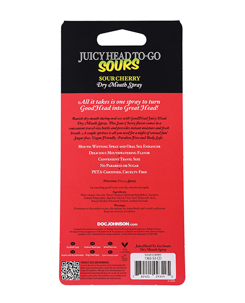 GoodHead Juicy Head Dry Mouth Spray To-Go - .30 oz Sour Blue Cherry