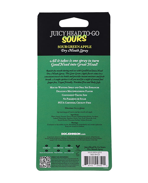 GoodHead Juicy Head Dry Mouth Spray To-Go - .30 oz Sour Green Apple