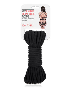 Lux Fetish Bondage Rope - Black