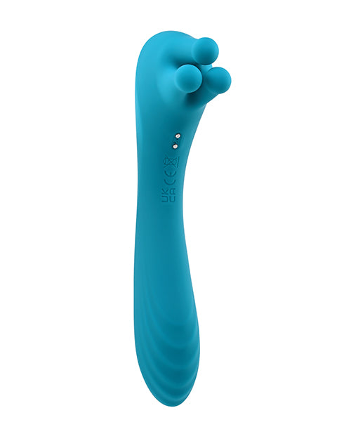 Evolved Heads or Tails Rechargeable Vibrator – Teal