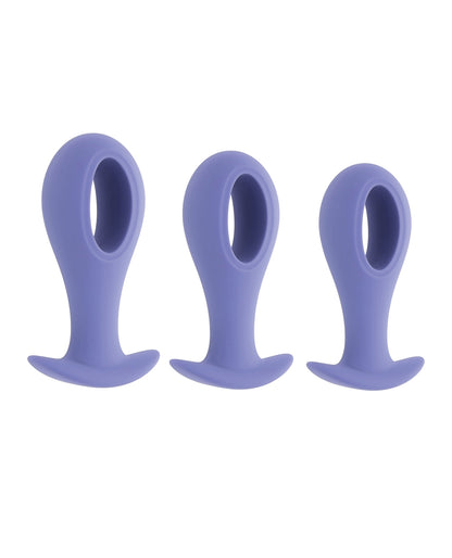 Evolved Hole Punch Anal Plug Set - Purple