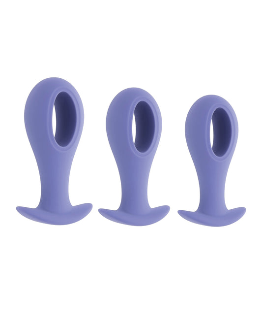 Evolved Hole Punch Anal Plug Set - Purple