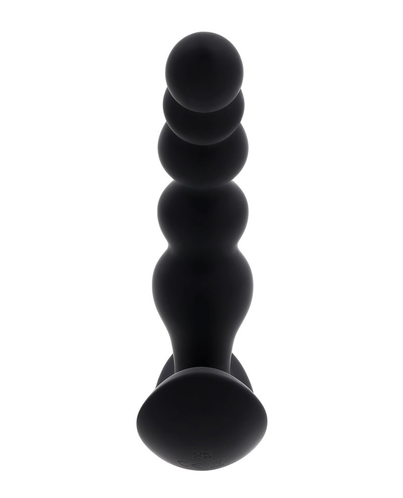 Evolved Bead Me Up Curved Anal Vibrator w/Remote Control - Black