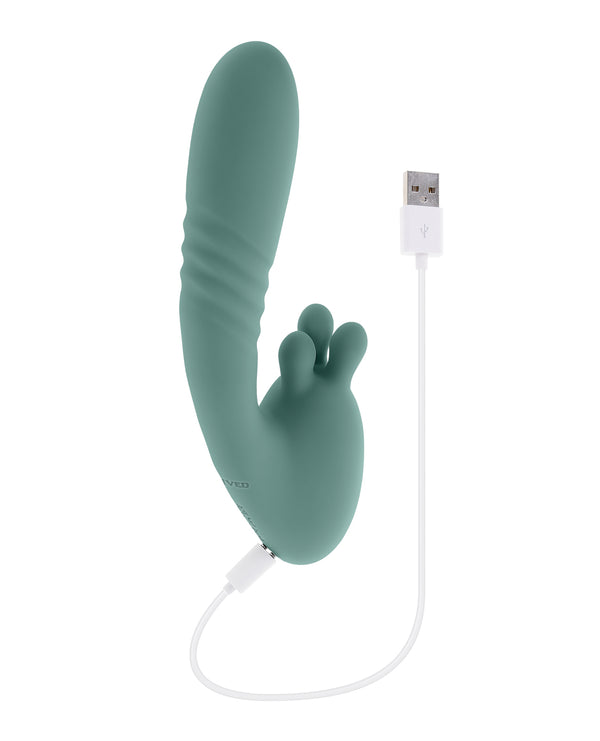 Evolved Thrust into Ecstasy Thrusting Rabbit Vibrator - Mint