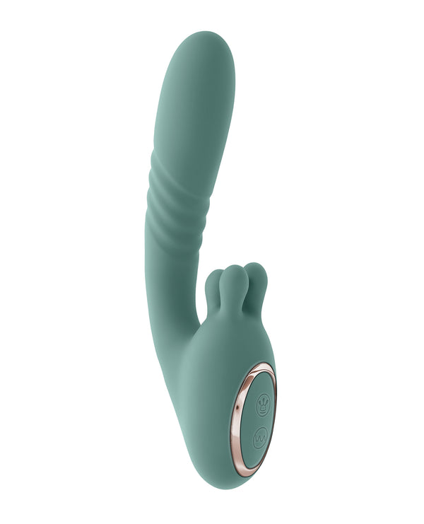 Evolved Thrust into Ecstasy Thrusting Rabbit Vibrator - Mint