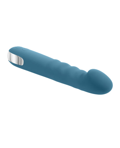 Evolved Queen of All Trades Thrusting & Rotating Vibrator – Teal