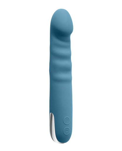 Evolved Queen of All Trades Thrusting & Rotating Vibrator – Teal