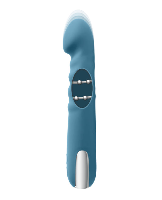 Evolved Queen of All Trades Thrusting & Rotating Vibrator – Teal