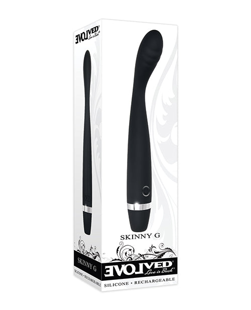 Evolved Skinny G Silicone G-Spot Vibrator – Black