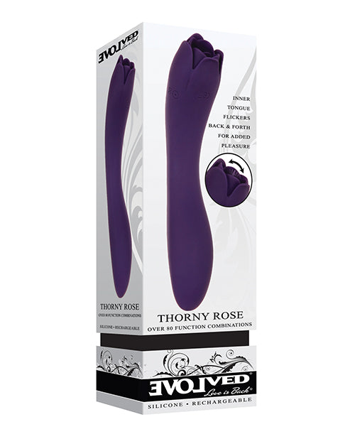 Evolved Thorny Rose Dual End Massager - Purple