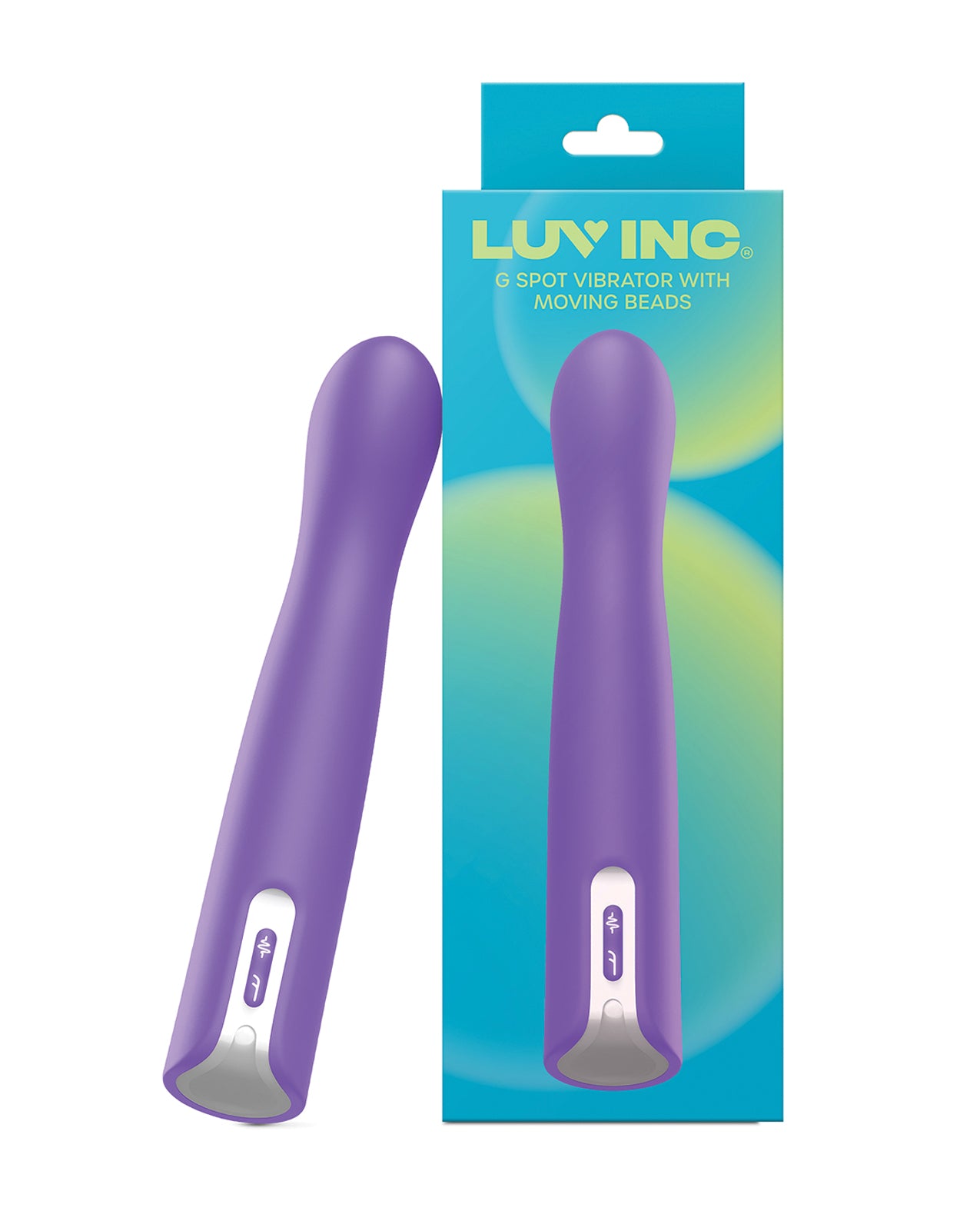 Luv Inc. G-Spot Vibrator w/Moving Beads – Purple
