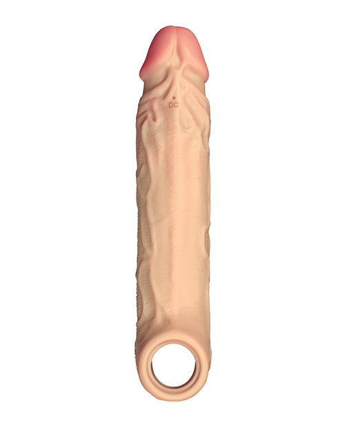 Shaft Flexskin Liquid Silicone 7.8" Vibrating Sheath - Pine