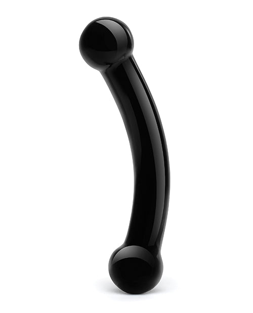 Glas Double Bull Glass Dildo - Black