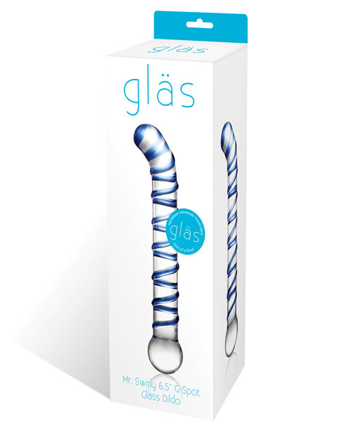 Glas Mr. Swirly 6.5" G-Spot Glass Dildo