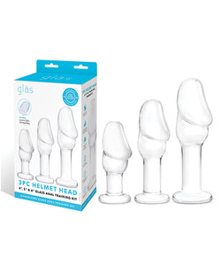 Glas Helmet Head Anal Training Kit - Set of 3