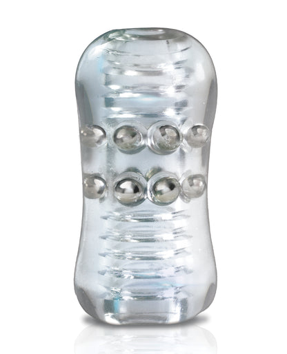 MSTR B8 Head Banger Beaded Clear-View Stroker - Clear