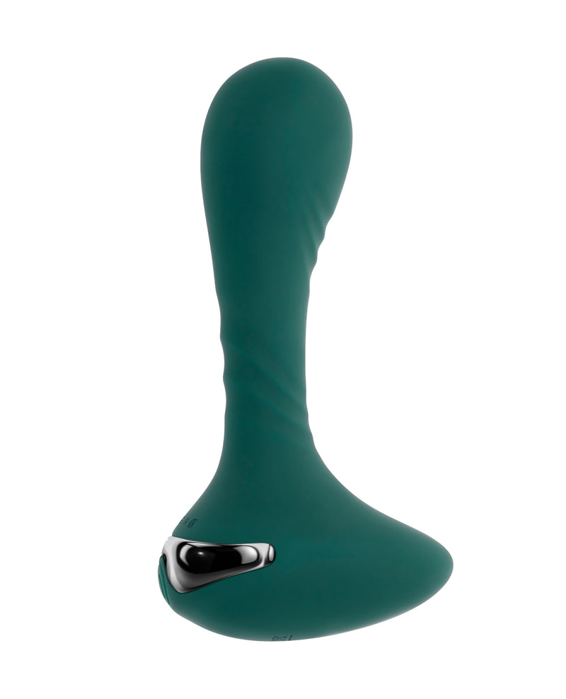 Gender X Goes Anywhere Vibrating Silicone Plug - Teal