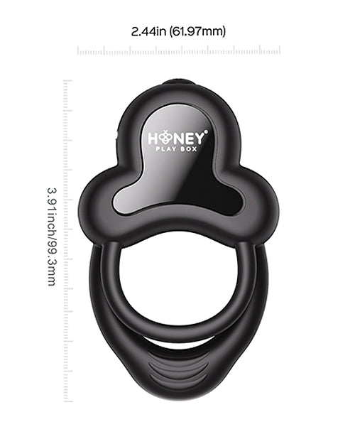 Anello Vibrating Double Cock Ring w/Clitoral Stimulator