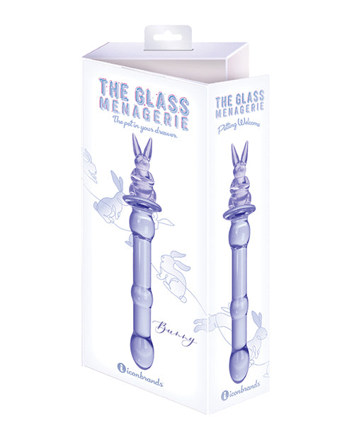 Glass Menagerie Rabbit Glass Dildo - Pink