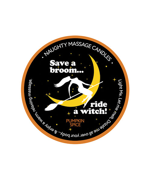 Kama Sutra Halloween Mini Massage Candle - 1.7 oz Ride a Witch