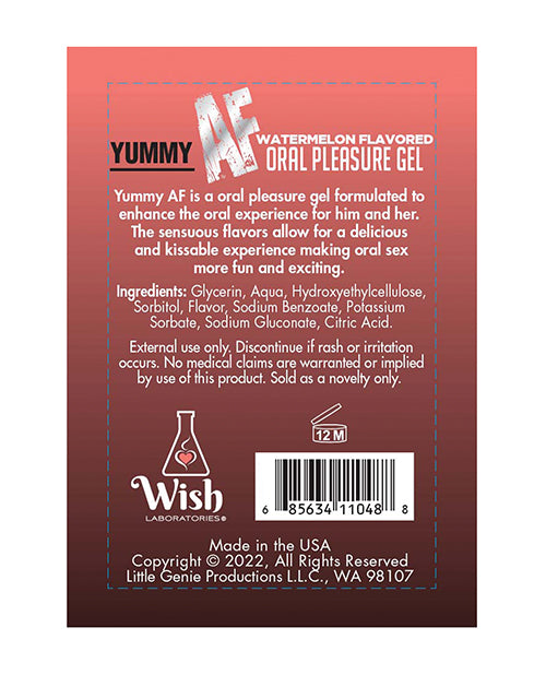 Yummy Af Oral Pleasure Gel - 2.2 Oz