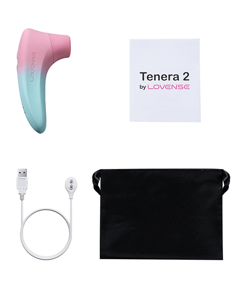 Lovense Tenera 2 Bluetooth Clitoral Suction Stimulator – Pink/Blue