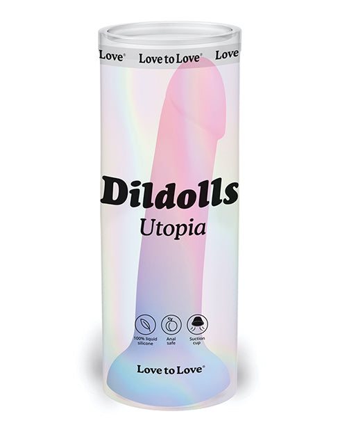 Love to Love Curved Suction Cup Dildolls Utopia - Asst Colors