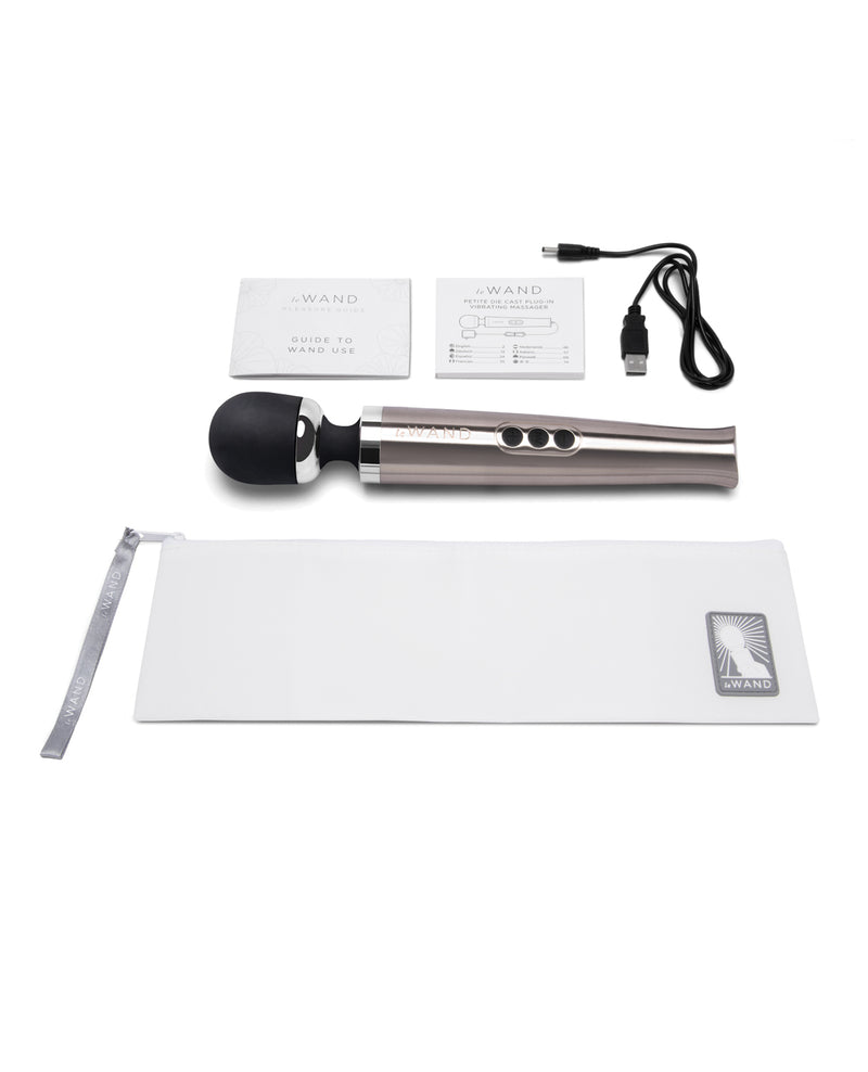 Le Wand Die Cast Rechargeable Massager - Silver