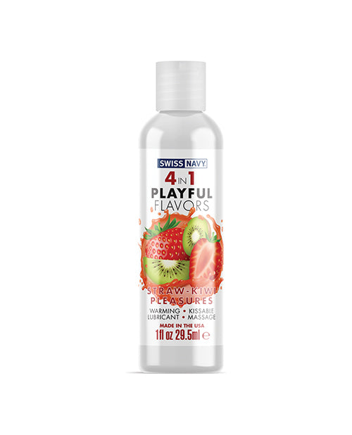 Swiss Navy 4 In 1 Playful Flavors Strawberry Kiwi Pleasure