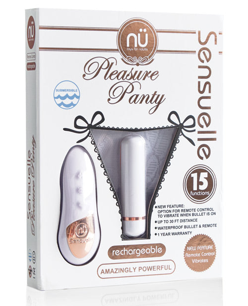 Sensuelle Pleasure Panty Bullet W/remote Control