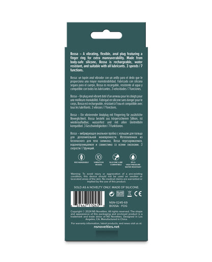 Lust-n-Dreams Bossa Flexible Vibrating Anal Plug Rechargeable