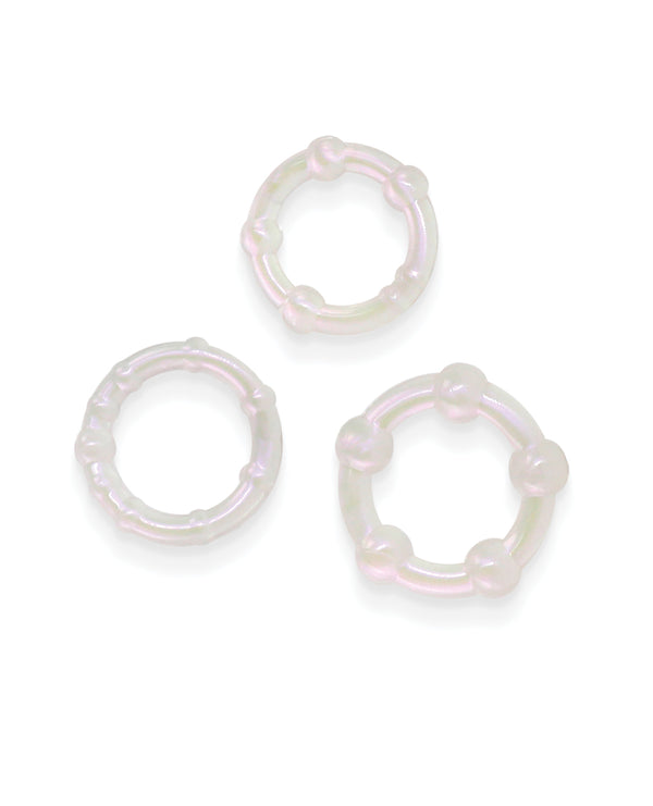 Fantasia Intensity Cock Rings - Pearl