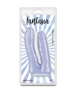 Fantasia Double Trouble Dildo - Azure