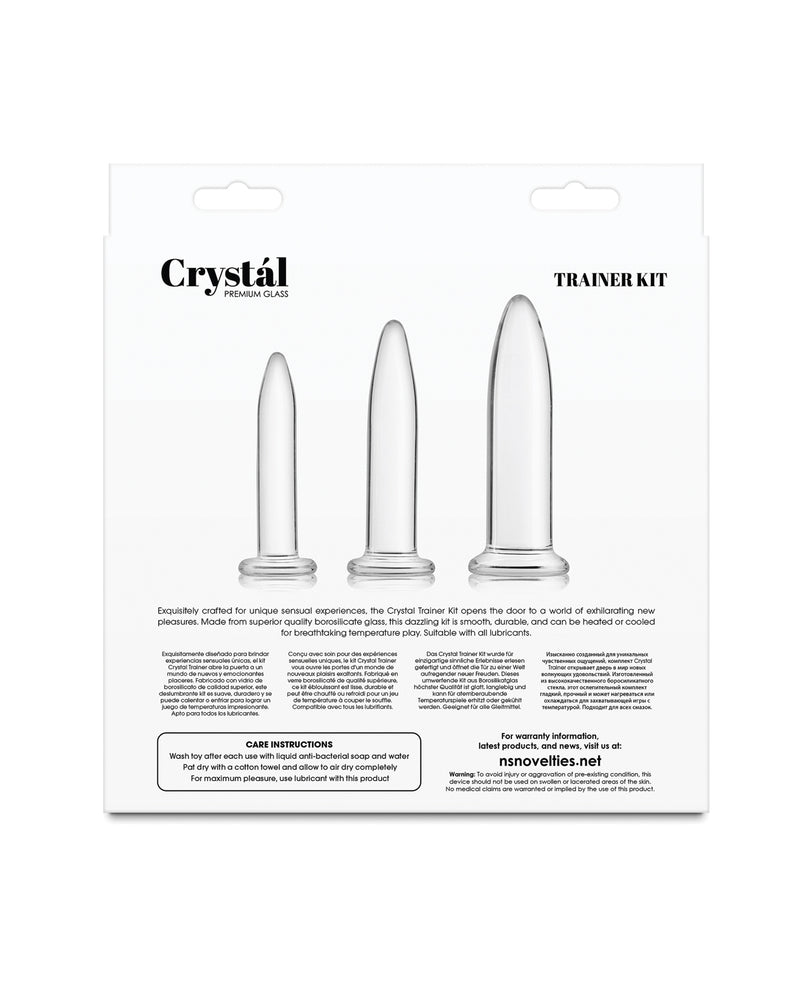 Crystal Anal Trainer Kit - Clear  3 pc Set