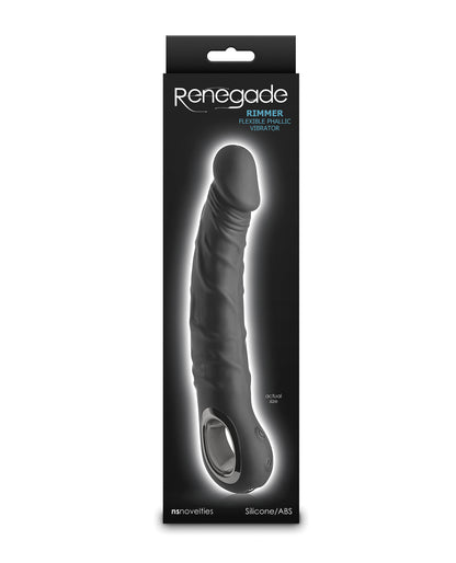 Renegade Rimmer Vibrating Dong w/Handle – Black