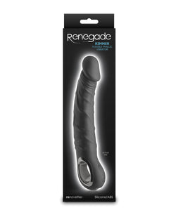 Renegade Rimmer Vibrating Dong w/Handle - Black