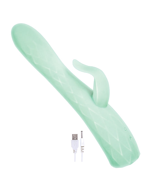 Goddess Heat-up & Rotating Vibrator - Aqua