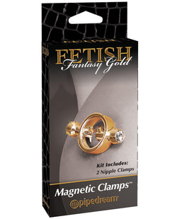 Fetish Fantasy Gold Magnetic Nipple Clamps - Gold